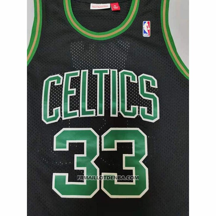 Maillot Boston Celtics Larry Bird NO 33 Mitchell & Ness 1985-86 Noir